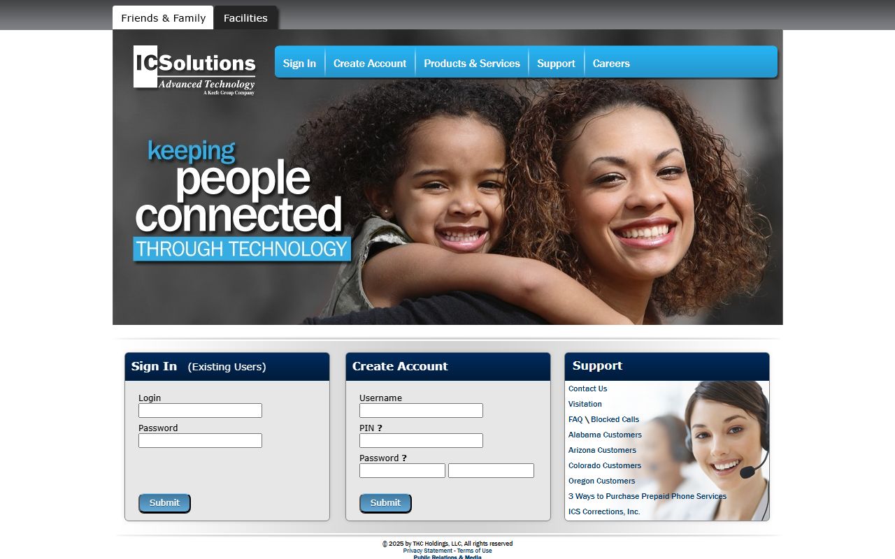 ICSolutions communications site for Stark County inmate records